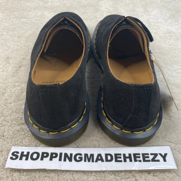 [US 6] DR DOC MARTENS 1461 MADE IN ENGLAND CF Stead Suede Oxfords Shoes Black main image 5